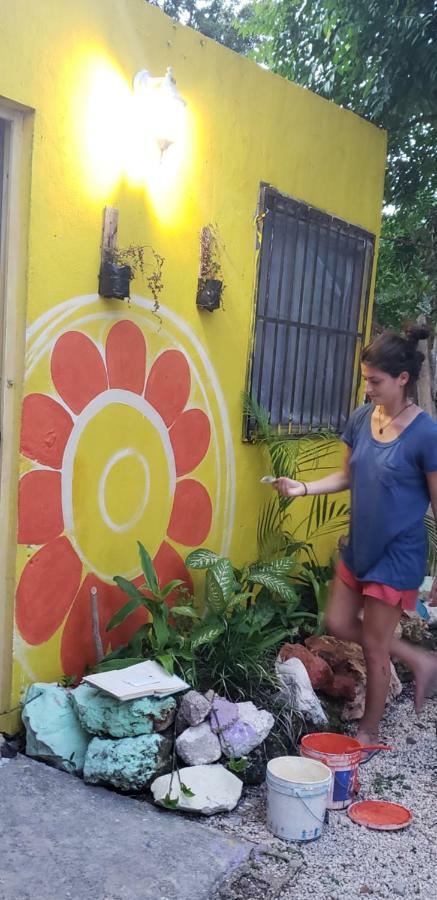 Hostal Y Camping Las G Bacalar Exteriör bild
